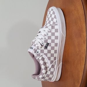NEW Vans Seldan Checkerboard Purple Dove White - Size 9.5
